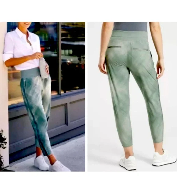 *NEW* ATHLETA NOLITA SLIM TAPERED PRINTED CROP PANT SIZE 20 - Picture 1 of 11